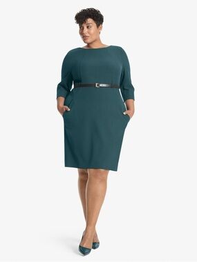 MM Lafleur The Etsuko Dress Green Size +1